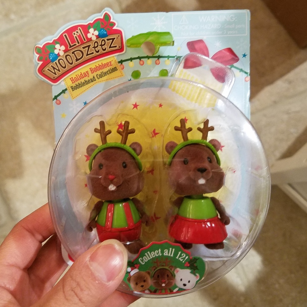 LIL WOODZEEZ Holiday Bobbleez Bobblehead Reindeer